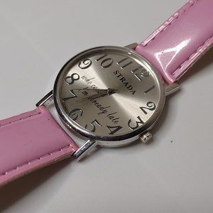 Who Cares I'm Already Late Watch With Pink Band